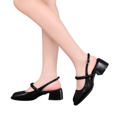 Туфли женские на лето GUOQISONG G&S искусственная кожа черные QS03-6 Туфли женские на лето GUOQISONG G&S искусственная кожа черные QS03-6