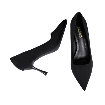 Туфли женские лодочки GUOQISONG G&S искусственная замша черные QS7-9 Туфли женские лодочки GUOQISONG G&S искусственная замша черные QS7-9