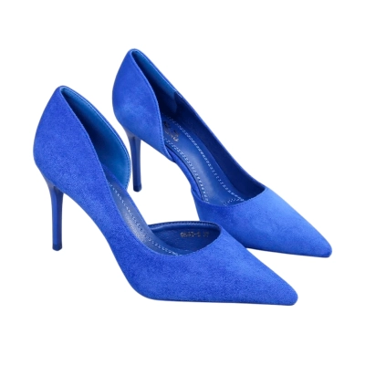 Туфли женские лодочки GUOQISONG G&S искусственная замша синие QS43-5 Туфли женские лодочки GUOQISONG G&S искусственная замша синие QS43-5