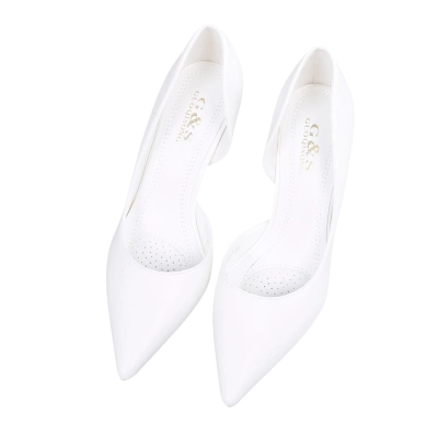 Туфли женские лодочки GUOQISONG G&S искусственная кожа белые QS43-7 Туфли женские лодочки GUOQISONG G&S искусственная кожа белые QS43-7