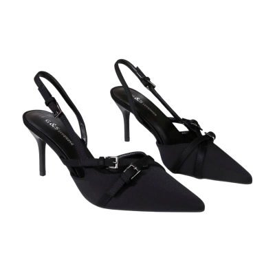 Туфли женские на лето GUOQISONG G&S искусственная замша черные 5013 Туфли женские на лето GUOQISONG G&S искусственная замша черные 5013