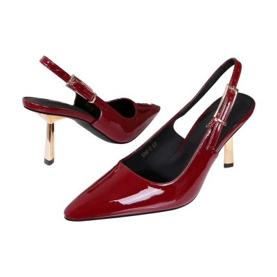 Туфли женские на лето GUOQISONG G&S искусственная лак кожа бордовые 199-7 Туфли женские на лето GUOQISONG G&S искусственная лак кожа бордовые 199-7