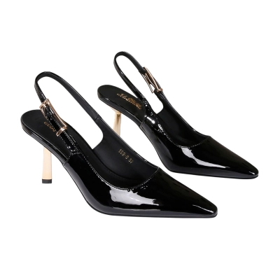 Туфли женские на лето GUOQISONG G&S искусственная лак кожа черные 199-6 Туфли женские на лето GUOQISONG G&S искусственная лак кожа черные 199-6