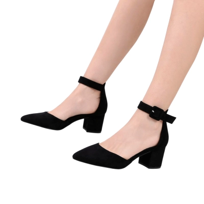 Туфли женские малыши GUOQISONG G&S искусственная замша черные 5028 Туфли женские малыши GUOQISONG G&S искусственная замша черные 5028