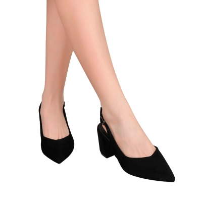 Туфли женские на лето GUOQISONG G&S искусственная замша черные MS553-1 Туфли женские на лето GUOQISONG G&S искусственная замша черные MS553-1