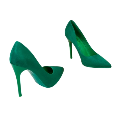 Туфли женские лодочки GUOQISONG G&S искусственная замша зеленые QS13-19 Туфли женские лодочки GUOQISONG G&S искусственная замша зеленые QS13-19