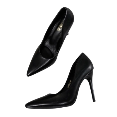 Туфли женские лодочки GUOQISONG G&S искусственная кожа черные 5056 Туфли женские лодочки GUOQISONG G&S искусственная кожа черные 5056