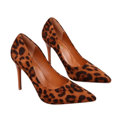 Туфли женские лодочки GUOQISONG G&S искусственная замша леопардовые 5060 Туфли женские лодочки GUOQISONG G&S искусственная замша леопардовые 5060