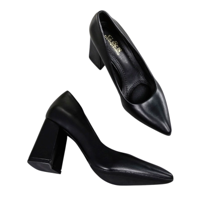 Туфли женские лодочки GUOQISONG G&S искусственная кожа черные QS63-5 Туфли женские лодочки GUOQISONG G&S искусственная кожа черные QS63-5