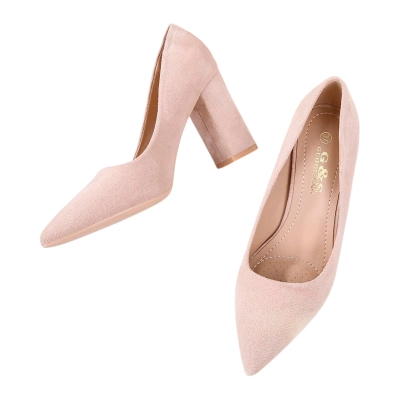 Туфли женские лодочки GUOQISONG G&S искусственная замша бежевые JSS-3 Туфли женские лодочки GUOQISONG G&S искусственная замша бежевые JSS-3