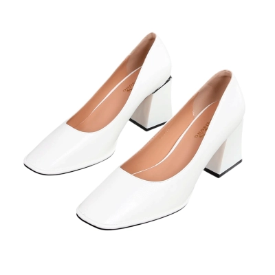 Туфли женские лодочки GUOQISONG G&S искусственная кожа белые W1-7 Туфли женские лодочки GUOQISONG G&S искусственная кожа белые W1-7