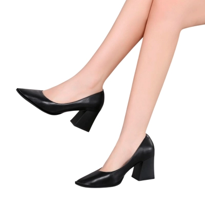 Туфли женские лодочки GUOQISONG G&S искусственная кожа черные W1-5 Туфли женские лодочки GUOQISONG G&S искусственная кожа черные W1-5