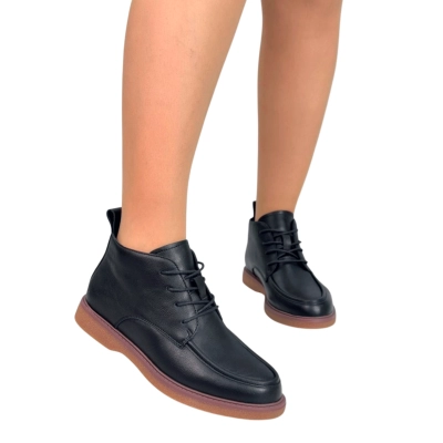 Полуботинки женские SAIVVILA натуральная кожа черные 7235 Полуботинки женские SAIVVILA натуральная кожа черные 7235