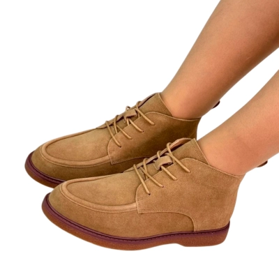 Полуботинки женские SAIVVILA натуральная замша коричневые 7236 Полуботинки женские SAIVVILA натуральная замша коричневые 7236