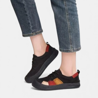 Полуботинки женские натуральная кожа черные YD015-3 Полуботинки женские натуральная кожа черные YD015-3