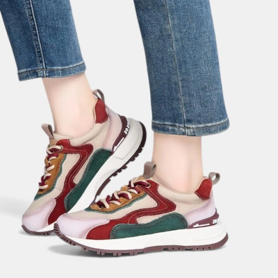 Кроссовки женские натуральная кожа многоцветные D029-1 Кроссовки женские натуральная кожа многоцветные D029-1