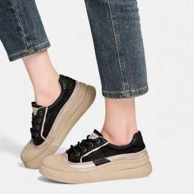 Полуботинки женские натуральная кожа черные YD014-3 Полуботинки женские натуральная кожа черные YD014-3