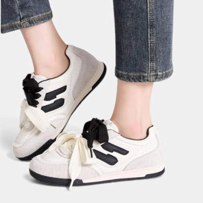 Кроссовки женские натуральная кожа с замшей бежевые D032-1 Кроссовки женские натуральная кожа с замшей бежевые D032-1