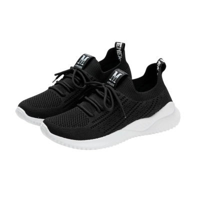 Кроссовки женские на лето APOJEE спорт текстильные черные В45-1 Кроссовки женские на лето APOJEE спорт текстильные черные В45-1