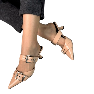 Туфли женские на лето OMILA искусственная лак кожа бежевые 776-6 Туфли женские на лето OMILA искусственная лак кожа бежевые 776-6