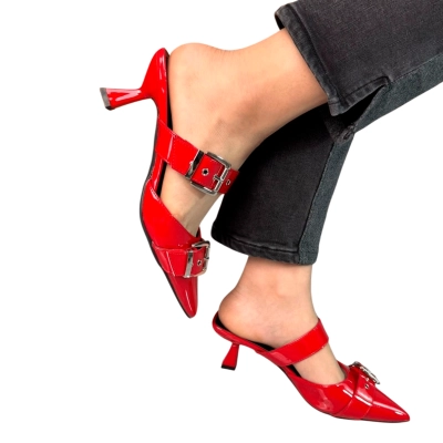 Туфли женские на лето OMILA искусственная лак кожа красные 776-7 Туфли женские на лето OMILA искусственная лак кожа красные 776-7