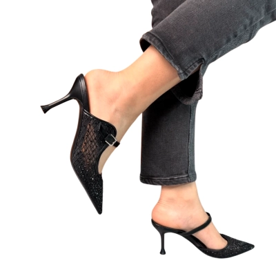 Туфли женские на лето OMILA искусственная кожа черные 2256-1 Туфли женские на лето OMILA искусственная кожа черные 2256-1