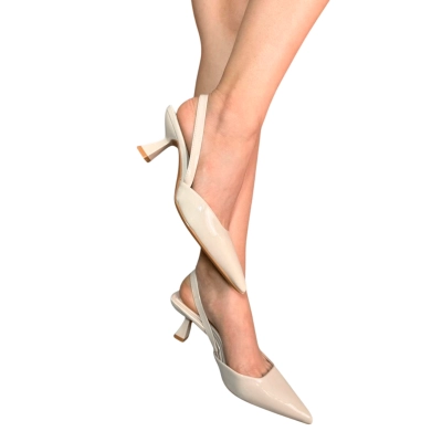 Туфли женские на лето OMILA искусственная лак кожа бежевые СМ6668-65 Туфли женские на лето OMILA искусственная лак кожа бежевые СМ6668-65