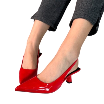 Туфли женские на лето OMILA искусственная лак кожа красные СМ6667-9 Туфли женские на лето OMILA искусственная лак кожа красные СМ6667-9