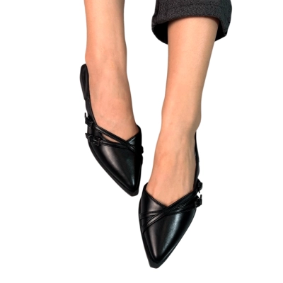 Туфли женские на лето OMILA искусственная кожа черные Q017-10 Туфли женские на лето OMILA искусственная кожа черные Q017-10