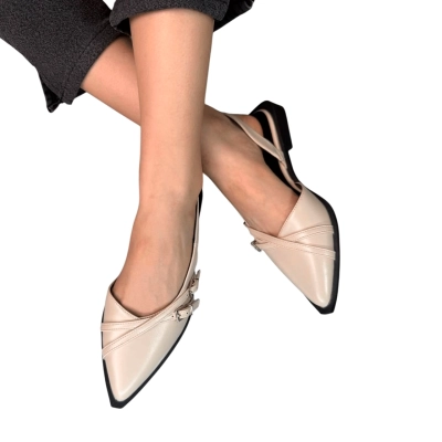 Туфли женские на лето OMILA искусственная кожа бежевые Q017-12 Туфли женские на лето OMILA искусственная кожа бежевые Q017-12