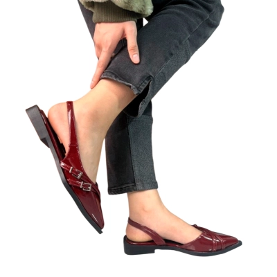 Туфли женские на лето OMILA искусственная лак кожа бордовые Q017-16 Туфли женские на лето OMILA искусственная лак кожа бордовые Q017-16