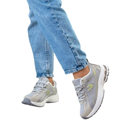 Кроссовки женские на лето LUTA спорт искусственная кожа серые F8-1 Кроссовки женские на лето LUTA спорт искусственная кожа серые F8-1