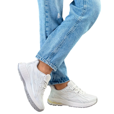 Кроссовки женские на лето LUTA спорт искусственная кожа белые F8-3 Кроссовки женские на лето LUTA спорт искусственная кожа белые F8-3