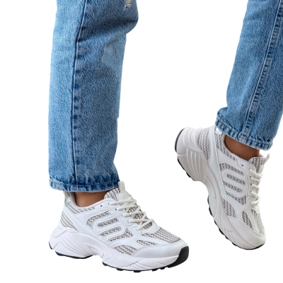 Кроссовки женские на лето LUTA спорт искусственная кожа белые F5-1 Кроссовки женские на лето LUTA спорт искусственная кожа белые F5-1