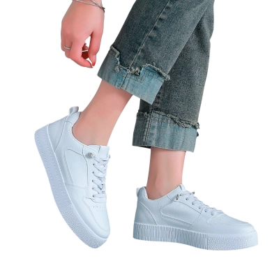 Кроссовки женские LUTA искусственная кожа белые Н213-4 Кроссовки женские LUTA искусственная кожа белые Н213-4