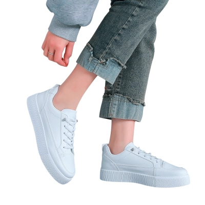 Кроссовки женские LUTA искусственная кожа белые Н213-3 Кроссовки женские LUTA искусственная кожа белые Н213-3