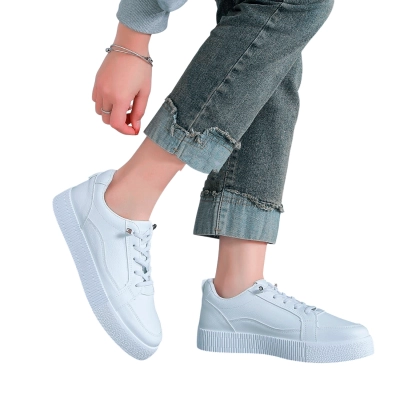 Кроссовки женские LUTA искусственная кожа белые Н213-5 Кроссовки женские LUTA искусственная кожа белые Н213-5