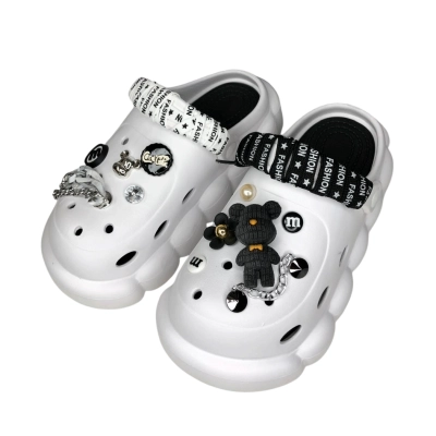 Сабо закрытые женские резиновые белые 6049 Сабо закрытые женские резиновые белые 6049