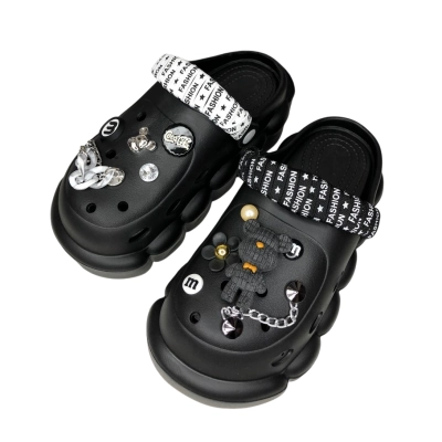 Сабо закрытые женские резиновые черные 6052 Сабо закрытые женские резиновые черные 6052