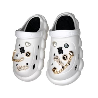 Сабо закрытые женские резиновые белые 6053 Сабо закрытые женские резиновые белые 6053