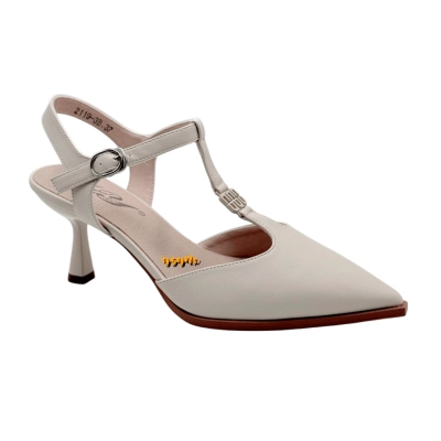 Туфли женские летние YZY спрессованная натуральная кожа бежевые 2119-3B Туфли женские летние YZY спрессованная натуральная кожа бежевые 2119-3B