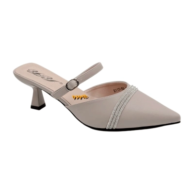 Мюли женские YZY спрессованная натуральная кожа кремовые 2117-5G Мюли женские YZY спрессованная натуральная кожа кремовые 2117-5G