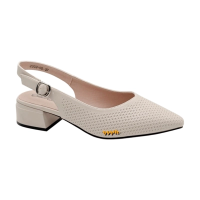 Туфли женские летние YZY спрессованная натуральная кожа бежевые 2053-9B Туфли женские летние YZY спрессованная натуральная кожа бежевые 2053-9B