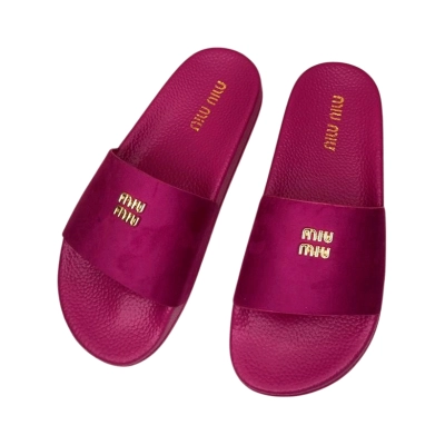 Шлепанцы женские резиновые с текстилем малиновые 6387 Шлепанцы женские резиновые с текстилем малиновые 6387