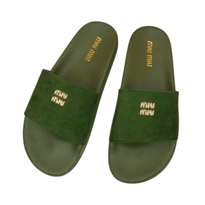 Шлепанцы женские резиновые с текстилем зеленые 6388 Шлепанцы женские резиновые с текстилем зеленые 6388