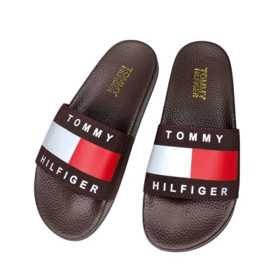 Шлепанцы женские резиновые с текстилем шоколадные 6424 Шлепанцы женские резиновые с текстилем шоколадные 6424