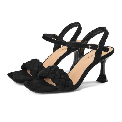 Босоножки женские SAIVVILA искусственная замша черные М638-1А Босоножки женские SAIVVILA искусственная замша черные М638-1А