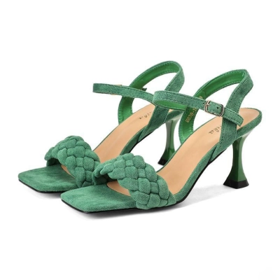 Босоножки женские SAIVVILA искусственная замша зеленые М638-10А Босоножки женские SAIVVILA искусственная замша зеленые М638-10А