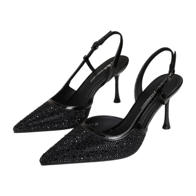 Туфли женские на лето GUOQISONG G&S искусственная кожа черные G23-1 Туфли женские на лето GUOQISONG G&S искусственная кожа черные G23-1