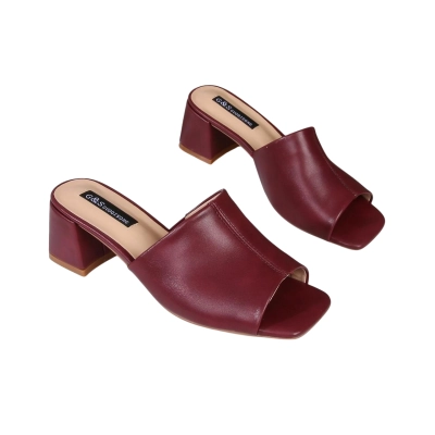 Сабо женские GUOQISONG G&S искусственная кожа бордовые 1381-9 Сабо женские GUOQISONG G&S искусственная кожа бордовые 1381-9